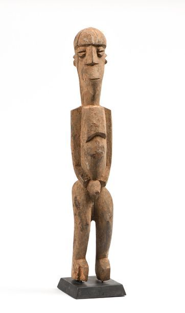 null Statue Bateba Lobi Phuwe, Burkina Fasso : figure masculine en bois dur légère...