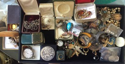 null Lot de divers bijoux et objets fantaisies