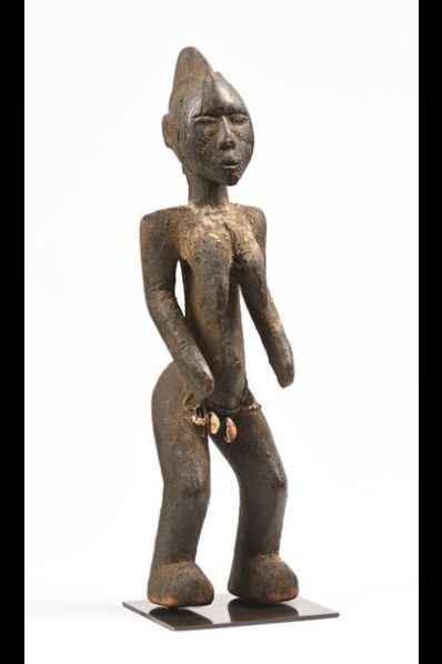 null Statue Mossi Burkina Fasso  : Figure féminine en bois , belle patine crouteuse...