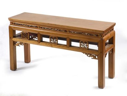 null Table basse et de bouts de canapé en bois exotique.
Travail Extrême-Orient