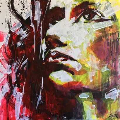 null AN’K NEE EN 1984
POP-4 - 2018
Acrylique sur toile
Signature bas droite
80x8...