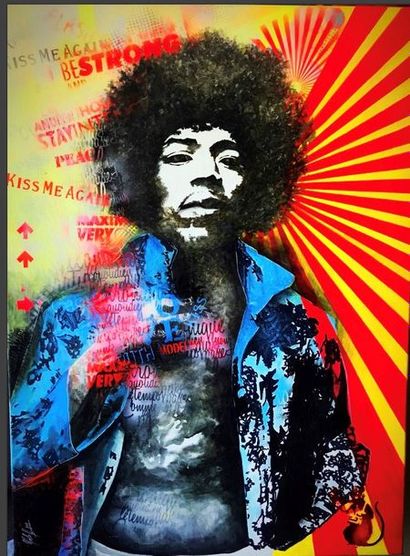 null MOLLA NEE EN 1970
HENDRIX’
Peinture acrylique sur toile
100/80 cm