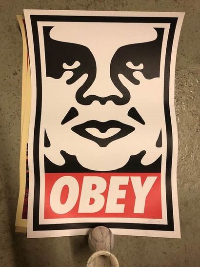 null Shepard FAIREY (né en 1970) Icon Signée et datée 2017 61 x 91 cm