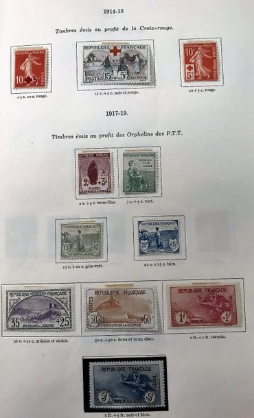 null FRANCE
Émissions 1849/1990: collection de timbres neufs et oblitérés dont N°262,...