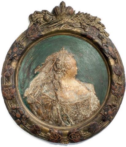  RASTRELLI Carlo Bartolomeo (1675-1744) [d’après le modèle de] Portrait en profil...