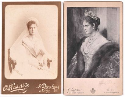 null L’imperatrice Alexandra Feodorovna.

A. Pasetti, Saint-Petersbourg. 16 x 10,3...