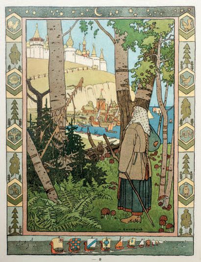 [Ivan BILIBINE] La plumule de Finiste le faucon. St. Pétersbourg, 1902. Manque page...