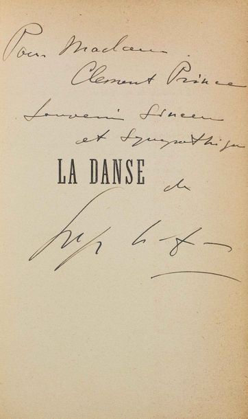 LIFAR, Serge. La danse. Les grands courants de la danse académique, Paris, Denoël,...