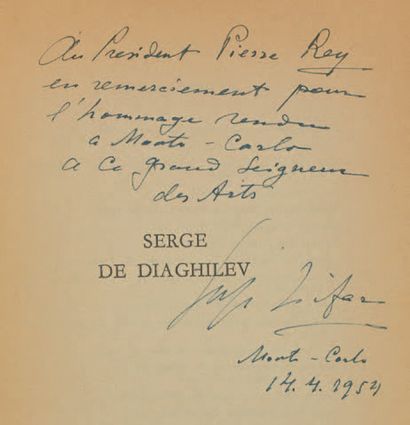 LIFAR, Serge. Serge de Diaghilev: sa vie, son œuvre, sa légende.
Monaco, Éditions...