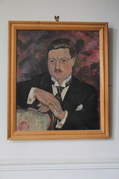 null Muguette SAUGET René SAUGET c.1925 Huile sur toile Signé M.Tito