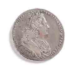 null PIERRE II 1727-1730
Rouble 1727. Argent.

????? 1727. ???????.