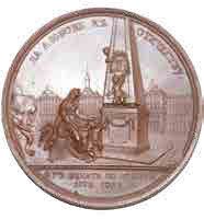 null Médaille en mémoire de Ivan Betskoy, de la part du Sénat, le 20 novembre 1772....