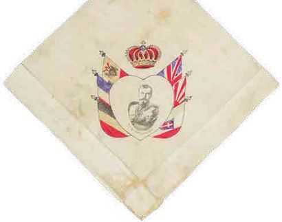 null A handkerchief with portrait of Nicholas II. 38 × 38 cm.

?????? ? ?????????...