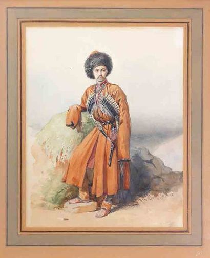 GAGARINE, Grégoire Grigoriévitch (prince; 1810 - 1893), [ATTRIBUÉ À] 
Portrait de...