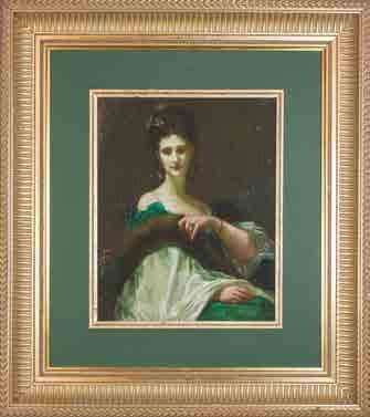 null Portrait de la comtesse Maria Ivanovna Keller (née Riznicz).
Procédé en bois....