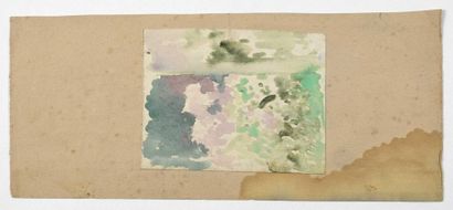 Paul CHMAROFF (1874-1950) 
Paysage
Aquarelle sur papier
8 x 10,5 cm