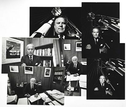 null 104 ARA GULER (1928-2018) Werhner von Braun Six tirages noir et blanc, C. 1977....