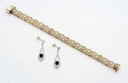 null GRETA GARBO COLLECTION Paire de boucles d’oreilles pendantes en argenter titre...