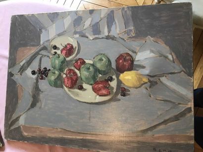 null BENN (né en 1950)

Nature morte aux fruits, 1972.

Huile sur toile signée en...
