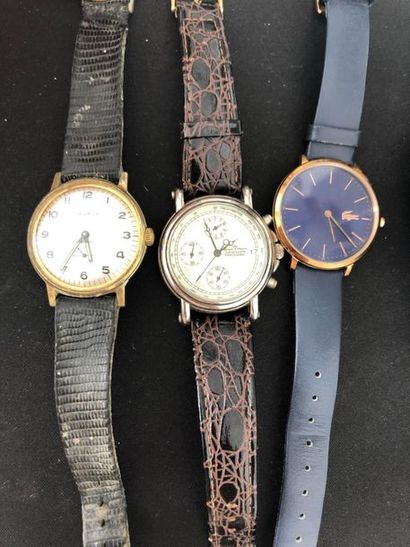null Lot de trois montres montres pour homme de différentes marques