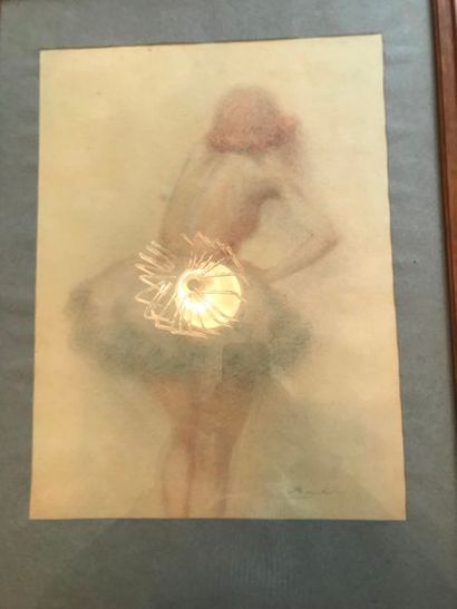 null Lucien BOULIER (1882-1963)

Danseuse de dos

Pastel et crayon sur papier

Signé...