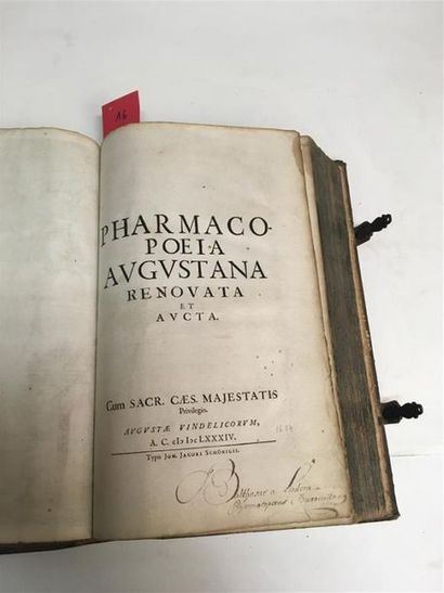 null 16. [AUGSBOURG]. Pharmacopoeia Augustana renovata et aucta. Augsbourg, Jacob...