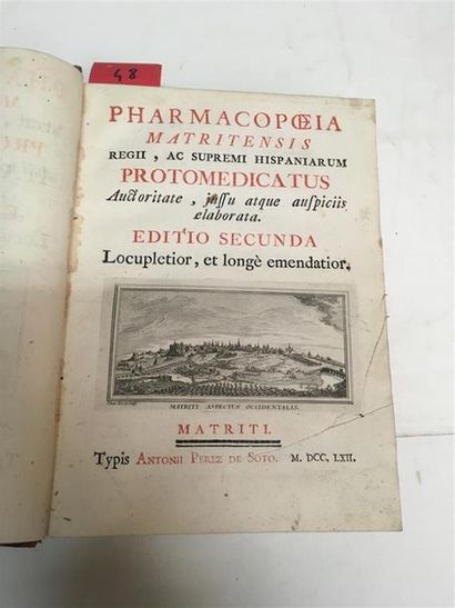 null 48. [ESPAGNE]. Pharmacopoeia Matritensis Regii, ac supremi Hispaniarum protomedicatus...