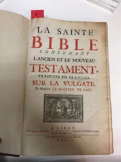 null 4. La Sainte Bible contenant l'Ancien et le Nouveau Testament, traduite en françois...