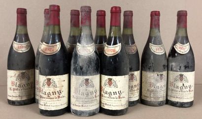 null 10 bouteilles BLAGNY «La pièce sous le bois» -
Joseph MATROT 1978.
Étiquettes...