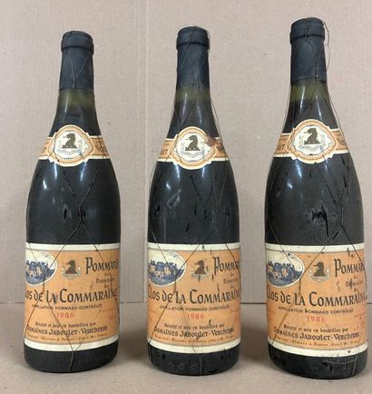 null 3 bouteilles POMMARD «Clos de la Commaraine»
- Jaboulet Verchère 1986.
Étiquettes...