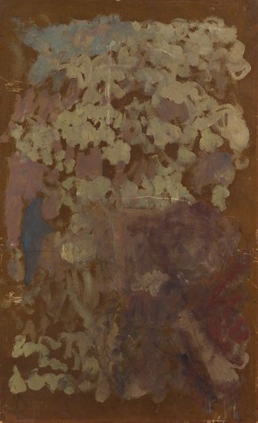 Dans le goût d'Édouard VUILLARD (1868-1940) Bouquet de fleurs
Huile sur toile.
40... Gazette Drouot