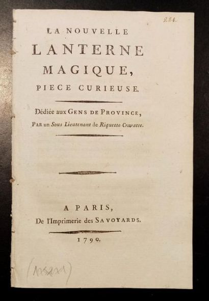null 182. [HÉBERT (Jacques-René)]. La Nouvelle lanterne magique, pièce curieuse....