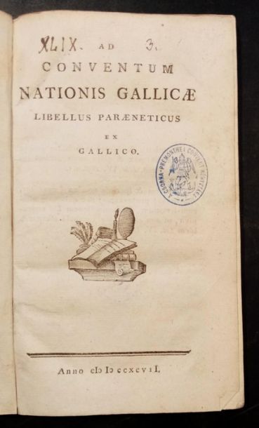 null 228. [LOUIS XVI] - Ad conventum nationis Gallicae libellus paraeneticus ex Gallico....
