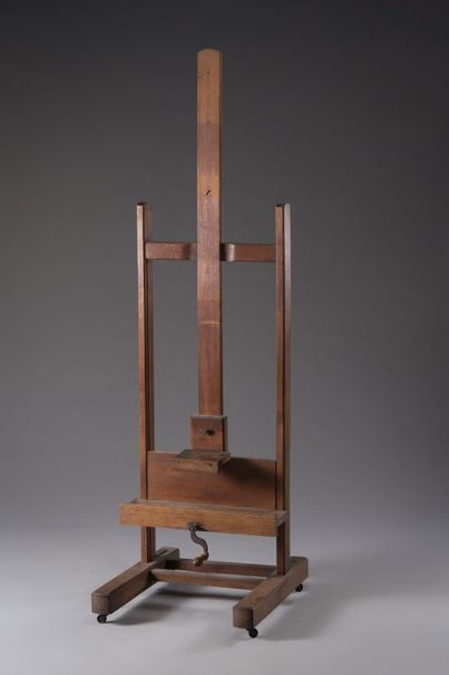 Jean-François RAFFAELLI (1850-1924) *Rack and pinion rack in natural wood, with its...