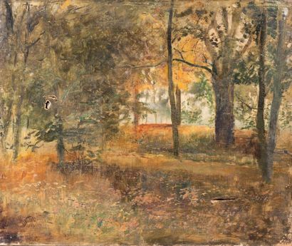 Jean-François RAFFAELLI (1850-1924) *The undergrowth
Oil on canvas signed lower left...
