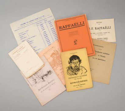 Jean-François RAFFAELLI (1850-1924) *Various catalogues of exhibitions or public...