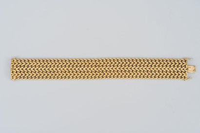 null Bracelet souple en or jaune (750/1000). 
Poids brut : 40.7 cm. 