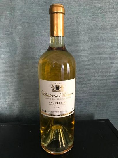 null SAUTERNES Château Romer, Grand Cru Classé 1855, 2015. 2 bouteilles de vin b...