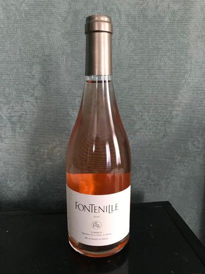 null LUBERON Fontenille, 2019. 36 demi bouteilles de vin rosé.
