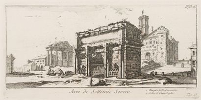 Giovanni Battista PIRANESI (1720-1778) 
Arco di Settimio Severo
Etching. Subsequent...