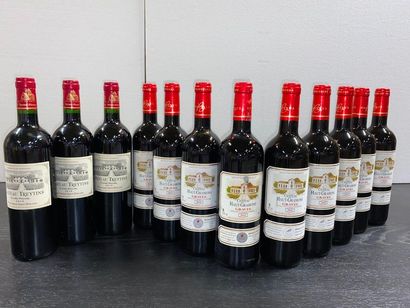 null 12 bouteilles CHÂTEAU TREYTINS - Montagne Saint-Emilion (3 bt)/ CHÂTEAU HAUT-GRAMONS...