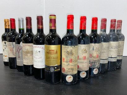 null 12 bouteilles CHÂTEAU LE MAYNE CABANOT (1 bt)/ CHÂTEAU LA LAUZETTE Cru bourgeois...