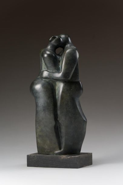 SLAVU (XXe) : SLAVU (XXth):
The Kiss
Bronze print, monogrammed, dated 2006 and numbered...