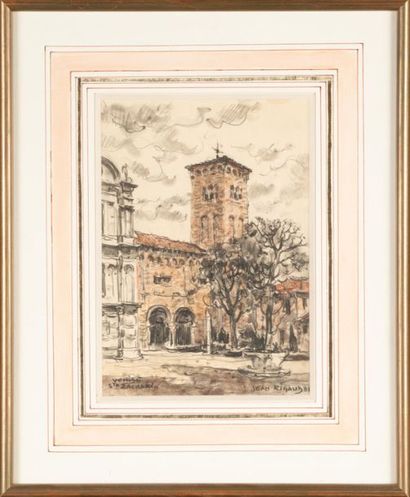 null Jean RIGAUD (1912-1999)
Venice, St Zechariah
Watercolour on paper signed lower...