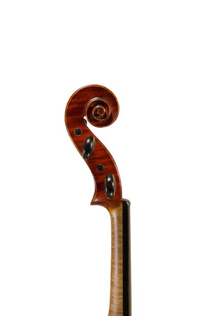 null 
Interesting violin made by L.F. Billotet, mint condition with no varnish retouching,...