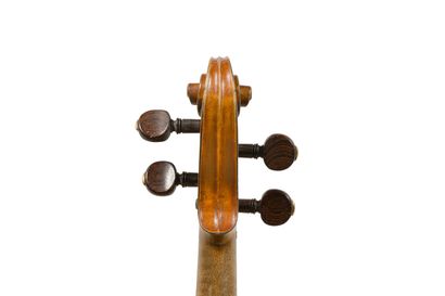 null 
Lot 10: Nice violin made in Mirecourt around 1900, with a certificate of value...