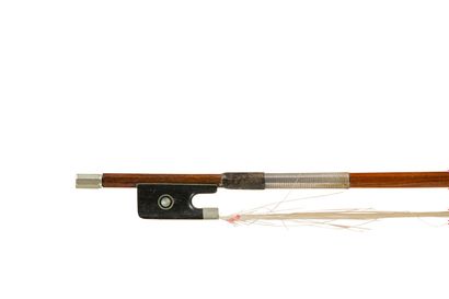 null 
Louis Morizot fils 3/4 size violin bow circa 1950 signed. Pernambuco stick,...