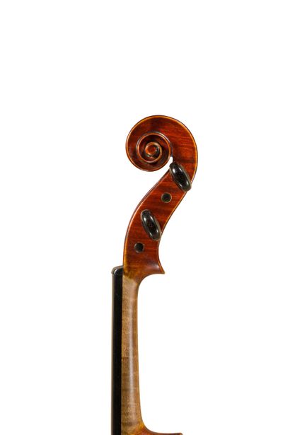 null 
Interesting violin made by L.F. Billotet, mint condition with no varnish retouching,...