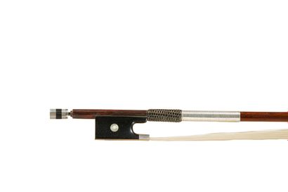 null 
Joseph Arthur VIGNERON father violin bow circa 1890. Pernambuco stick with...