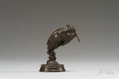 null Jules MOIGNIEZ (1835-1894)

Héron

Epreuve en bronze à patine brune nuancée...